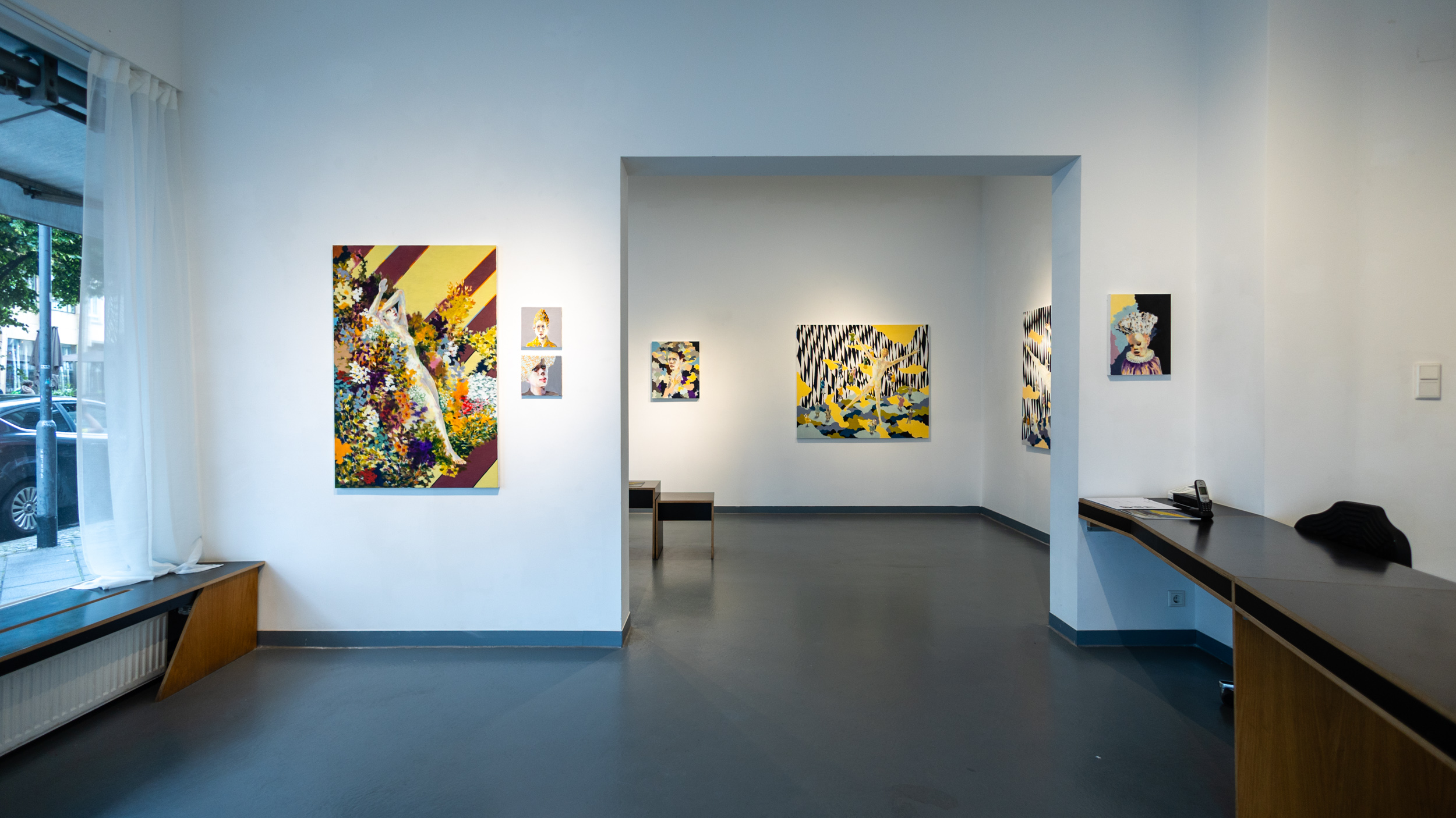 Ab heute sprechen wir heilig, Ausstellungsansicht 1 — Galerie Greulich Frankfurt 2026